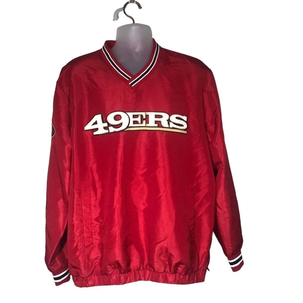 San Franscisco‎ Pullover Mens Size XL 49ers Football NFL Windbreaker Vintage